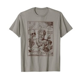 Memento Mori Death Skull Man Hourglass Gothic Dark Academia T-Shirt