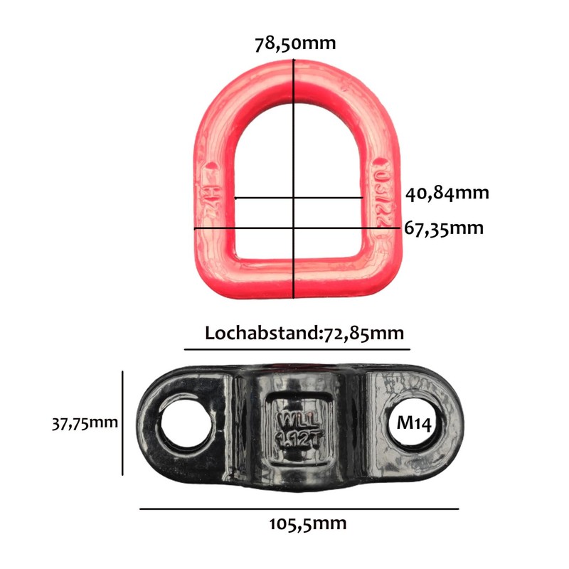 Screw-On Attachment Point 1120 kg