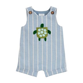 Mud Pie Baby Boy Turtle Pocket Jon Jon; 9-12 Months