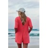 Free People Hot Shot Tee Romper One Piece in Electric