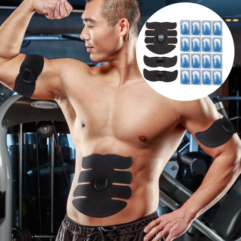 EMS Abdominal Muscle Trainer Portable Digital Charging Exercise Fitness Patch