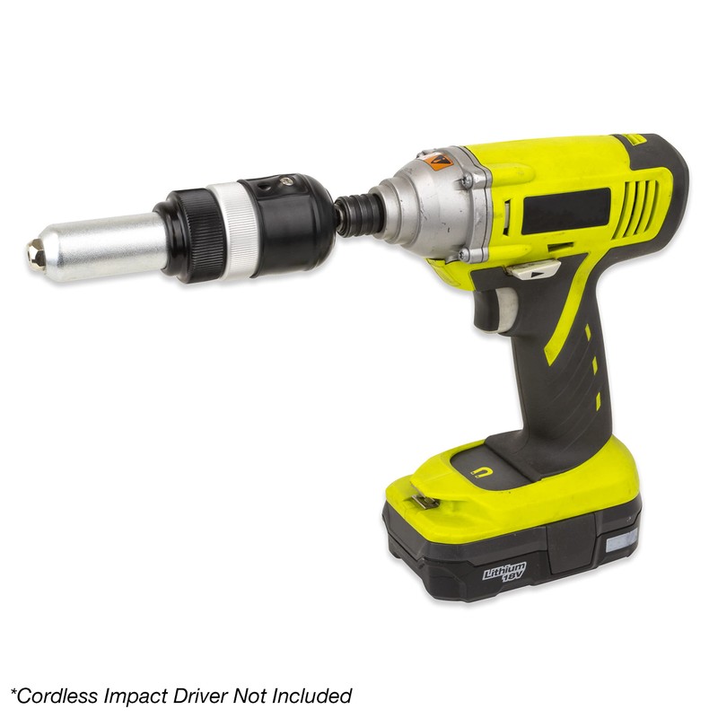 TGR 1/4” Hex Shank Blind Rivet Cordless Drill/Impact Gun Adapter