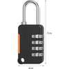 1 Pc Blue 4 Digits Lock,Combination Locker Password Padlock Mini
