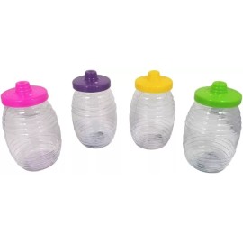 Mini Vitrolero De Plastico Dulcero 2lt Tapa De Chupon 50pzs.