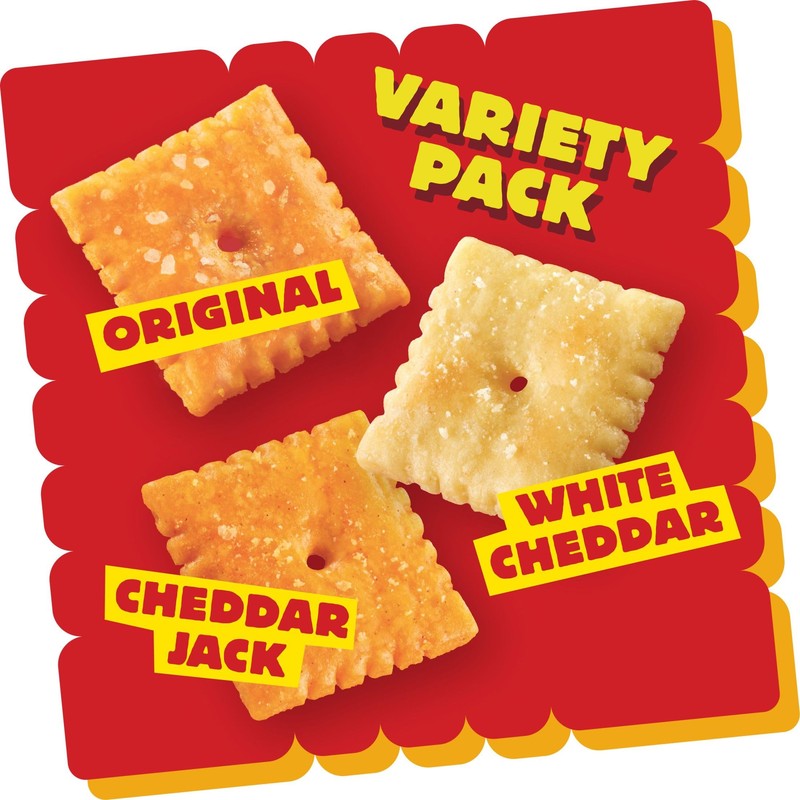 Cheez-It Cheese Crackers, Baked Snack Crackers, Lunch Snacks, Variety Pack,
