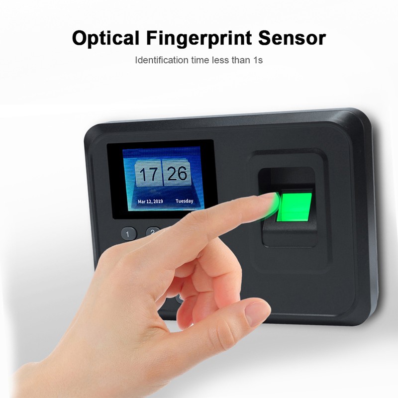 Intelligent Biometric Fingerprint Password Attendance Machine Employee Checking-in Recorder 2.4