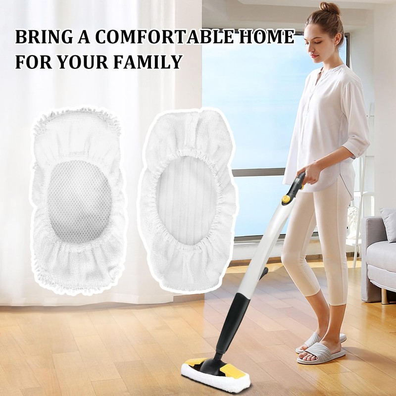 Microfiber Steam Mop Pads Replacement Compatible with Oreck Steam Mop