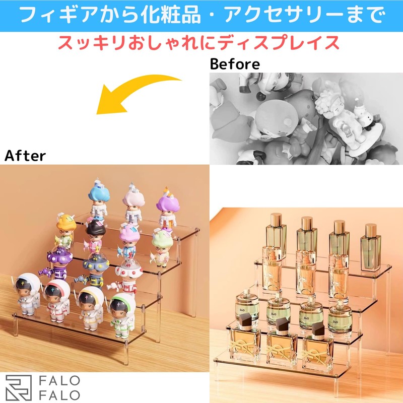FALOFALO Acrylic Display Stand, Figures Accessories, Cosmetics, Display Stand, Stationery,