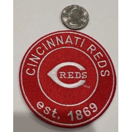 Cincinnati Reds Embroidered iron on patch. 3”x 3” Beautiful.