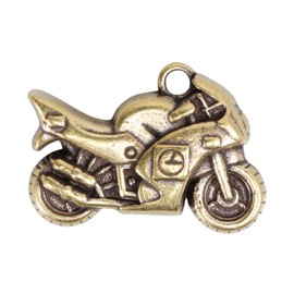 KONTONTY Motorcycle Pendant Motorcycle for Pendant Charm Hanging Charm Pendant Jewelry Making Pendants Key Ring Pendant Golden