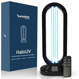 Swissklip HaloUV, Mold Remover, Home Disinfection Device, Haloclean Dust Mites Remover, UV Light Sanitizer, Ultraviolet Sanitizer for Home, Room & Kitchen, Ultraviolet Light with 4 Speed Timings