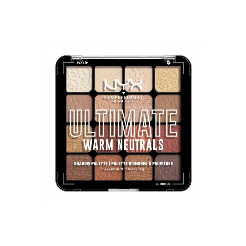 Paleta de sombras ultimate shadow palette de 16 tonos -