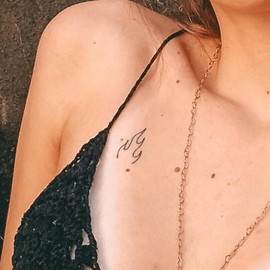 Flammen Tattoo Temporalis® Temporary Tattoo Vegan and Waterproof Ink EU Certified Cosmetics Shelf Life 1-2 Weeks