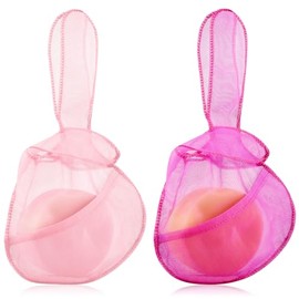 Nuanchu 2 bolsas de champú acondicionador de belleza, bolsa de malla para barra de champú, acondicionador, bolsa de barra con forma de conejo, barra d