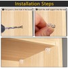 100 x 3mm Shelf Brackets Brackets Brackets for Bookcase Display