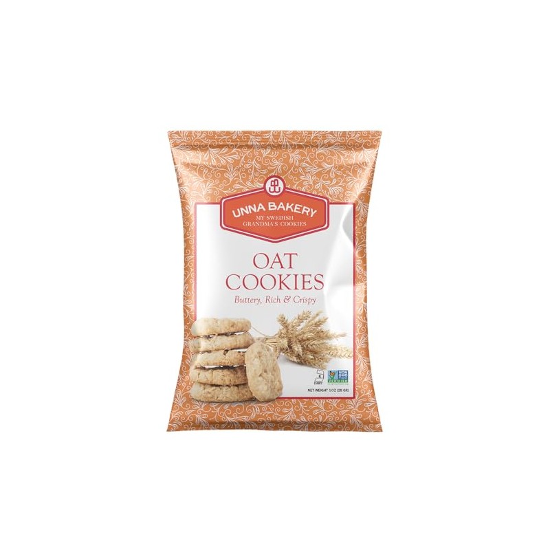 Butter Cookies by Unna Bakery, 5.5 oz (Oats, 1)