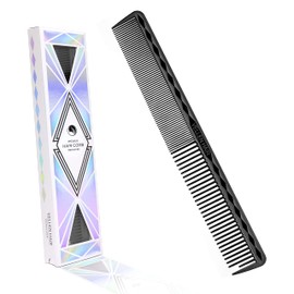 Vellen Hair Ultimate Cutting Comb 7 inch for Men Women, Unbreakable PEI Material 430°F Heat Resistant Barber Styling combs for Hairdressers, Little combs fine teeth and extra wide tooth combs (Single)