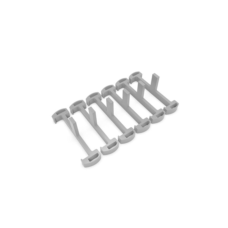 HTOH Plastic Linear Drain Clip Tile Tray Support Grey Plastic