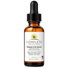 Natural Best Vitamin C E Serum With Ferulic And Hyaluronic Acid 15% Vitamin C, 1% Vitamin E, 0.5% Ferulic Acid by Complete Skin Solutions