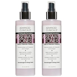 ADVANCED CLINICALS 2 PACK SET - TONICO FACIAL DE AGUA DE ROSAS DETOXIFICANTE CON CARBON ACTIVADO 237MLCU                                              