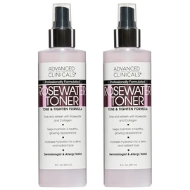 ADVANCED CLINICALS 2 PACK SET - TONICO FACIAL DE AGUA DE ROSAS DETOXIFICANTE CON CARBON ACTIVADO 237MLCU                                              