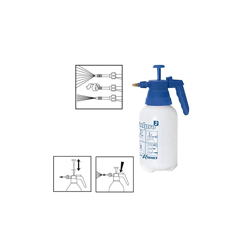 Ribimex PRP012P Pulpro Nebulizer 2 l, White/Blue, 1.4 L