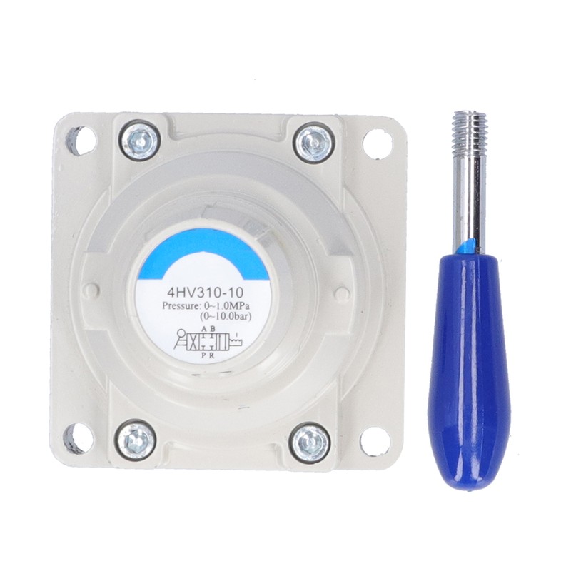 Air Hand Valve Pneumatic Rotary Lever Flow Control 3 Position