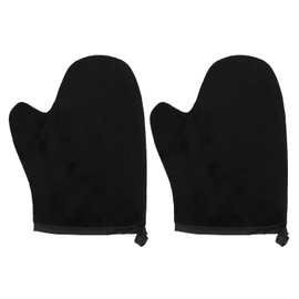 Manoplas de Bronceado, Guante Reutilizable para Extender Auto-bronceador Uniformemente, Mantenga sus Manos Limpias con Flocado, Manopla sin Sol, Juego de Aplicador de Guantes para Auto-bronceadores