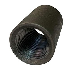 1/2" Thermometer Pipe Coupling for BBQ Pit , Steel, 1-1/2" Long