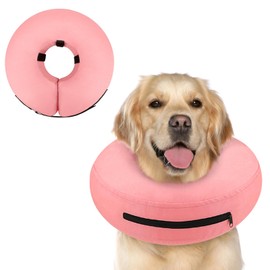 Supet Inflatable Dog Cone Collar Alternative After Surgery, Dog Neck Donut Collar Recovery E Collar to Stop Licking, Soft Pet Cone for Small Medium Large Dogs
