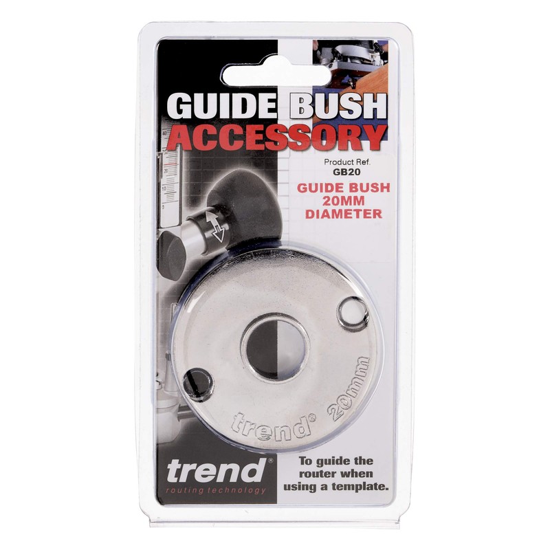 Trend Steel Guide Bush, 20mm Diameter, Euro Style Guides for