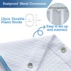 youngseahome Waffle Weave 230GSM Heavy Duty Fabric with Water Blue
