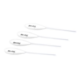 Sbirulino® Kit Set of 4 Floating Sbirolino (White) - Semi-Sinking (Transparent) - Super Sinking (Black) from 3 to 95 g (White - Floating, 35 g)
