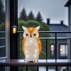 Gloworm YKL-1018, 22.5CM Acrylic Battery Box Owl with 24 Warm