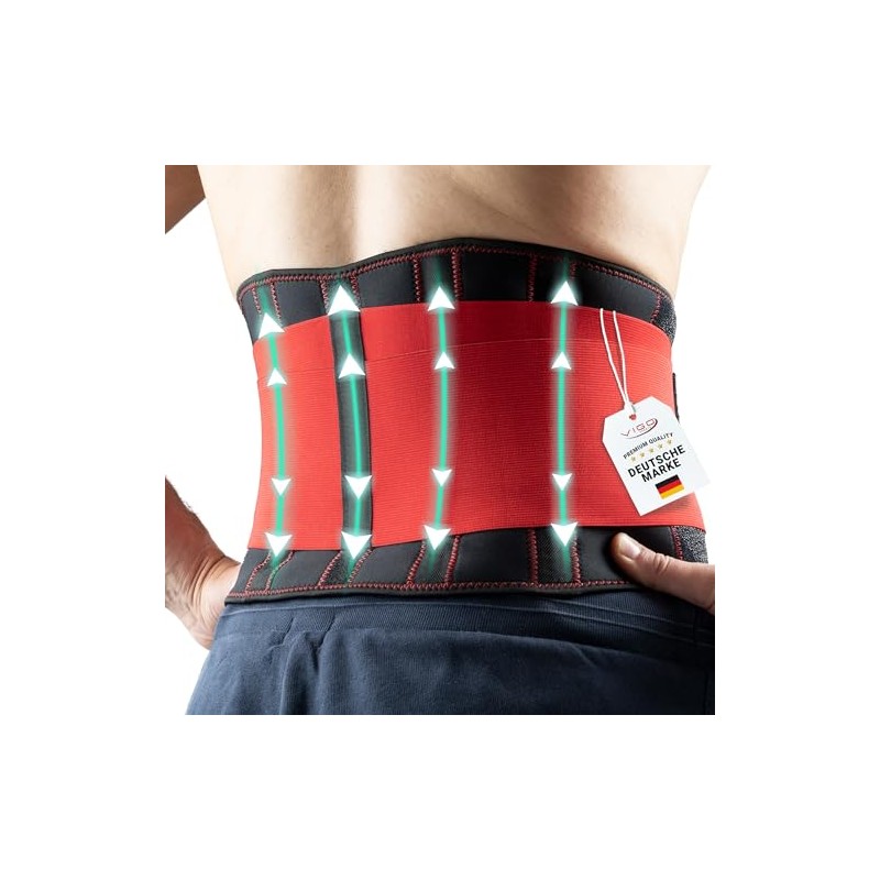 Vigo Sports Back Brace Machine Washable - Anti-Sweat Kidney Belt