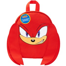 SONIC THE HEDGEHOG Backpack for Kids Tweens Rucksack Lightweight Gamer Daypack Knuckles Shadow Toddler Nursery Preschool Holiday Travel (Red Knuckles)