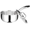 Duxtop Whole-Clad Tri-Ply Stainless Steel Saucepan with Lid, 1.6 Quart,