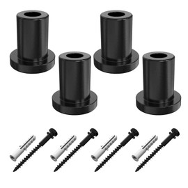 Iceyon 4 Pcs Sliding Barn Door Wall Spacer Replacement Carbon Steel with Screws for Sliding Barn Door Hardware Connecting kit Device Metal Steel Track to Wall (30mmx50mm)