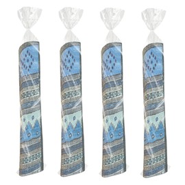 Klmnop 4Pcs Plastic Rug Storage Bag, Fits Rugs up to 5'×7', 4.5 Mil Heavy Duty Waterproof Rug Storage Bag with 10 Ties, Clear Rug Bags for Moving Storage Shipping(19×80Inch)