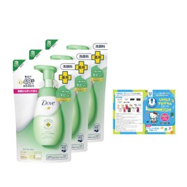 Dove Acne Care, Creamy Foam Facial Cleanser, Refill 4.2 fl oz (125 ml) x 3, Bonus Included