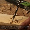 sourcing map 5pcs Brad Point Drill Bits 6mm(15/64") Dia Straight