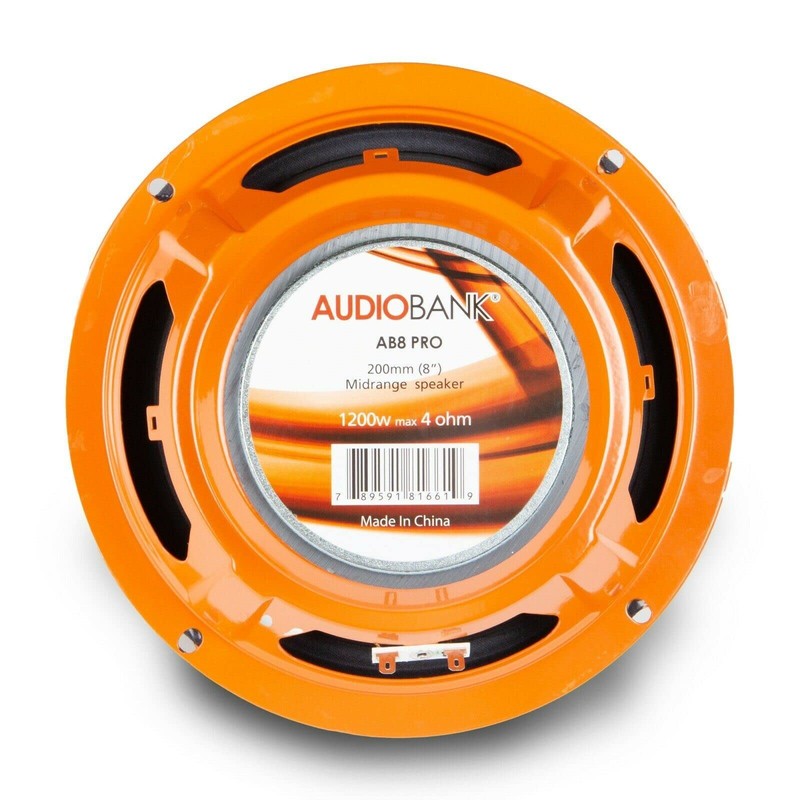 Audiobank 1x AB8Pro Series 8" Midrange Coaxial Loud 1200W Speaker