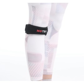 MOTEK Knee/Patella Support Brace for Men & Women (size 12-21") | Breathable Material, Targeted Compression, Dual Adjustable | Jumper's Knee