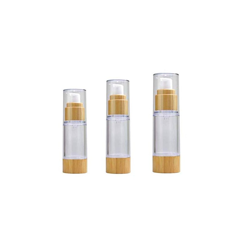 2 x 30ml Empty Plastic Vacuum Pump Bottles Lotion Dispenser