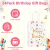 ATAMOW 24Pcs Birthday Party Favor Bags,Paper Goodie Bags,Birthday Gift Bags
