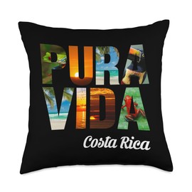 Pura Vida Costa Rica Throw Pillow