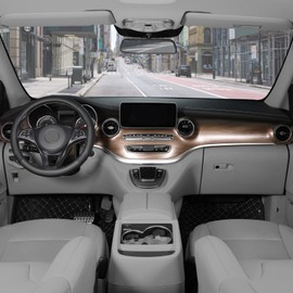 SEG Direct Car Steering Wheel Cover for Medium Standard Size Steering Wheels with 14 1/2-15 inches Outer Diameter, Black Microfiber Leather