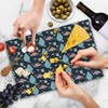 Lunarable Christmas Cutting Board, Winter Trees and Penguins with Gift