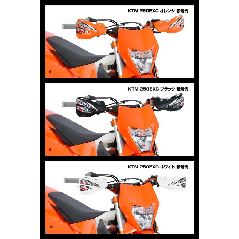 ZETA Racing Impact X3 Hand Guard, Black, Universal, Handlebar Clamp