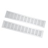 2 Pcs Air Vent Ventilation Grille Aluminium Alloy Rectangular Vent